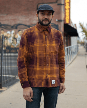 Signature Loomcraft Rust Plaid Flannel Shirt