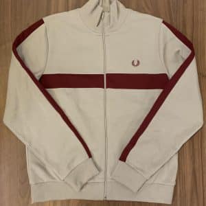 Fred Perry J7540 Contrast Panel Track Jacket Marl Grey