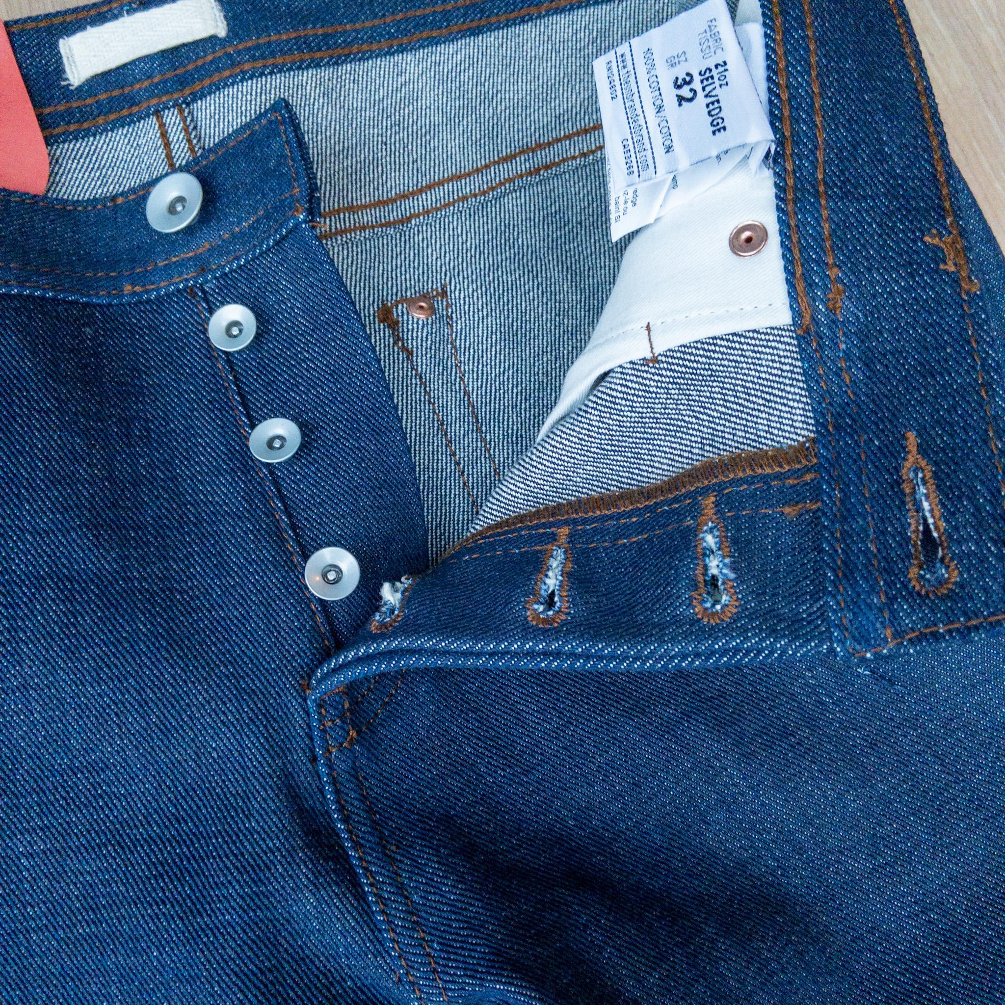 Unbranded UB121 skinny fit 21 oz. heavyweight indigo selvedge jeans -  Crimson Serpents Outpost