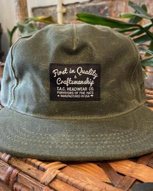 The Ampal Creative Wax Olive Snapback Hat
