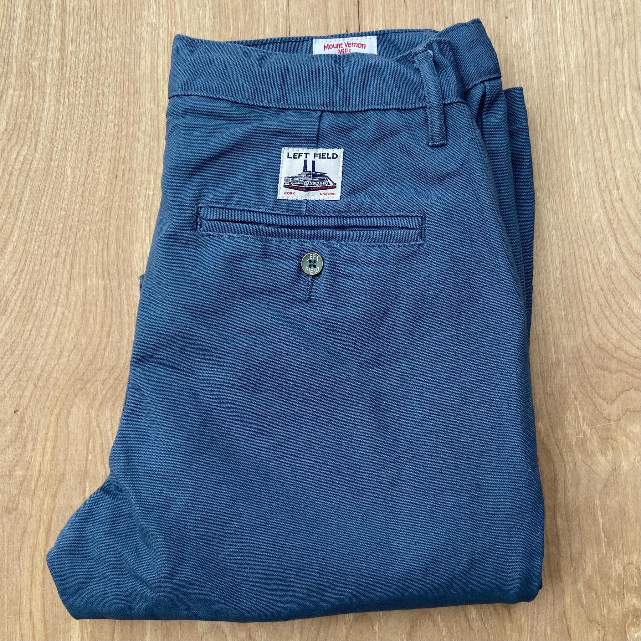 Left Field NYC Steel Blue Duck Chino - Crimson Serpents Outpost