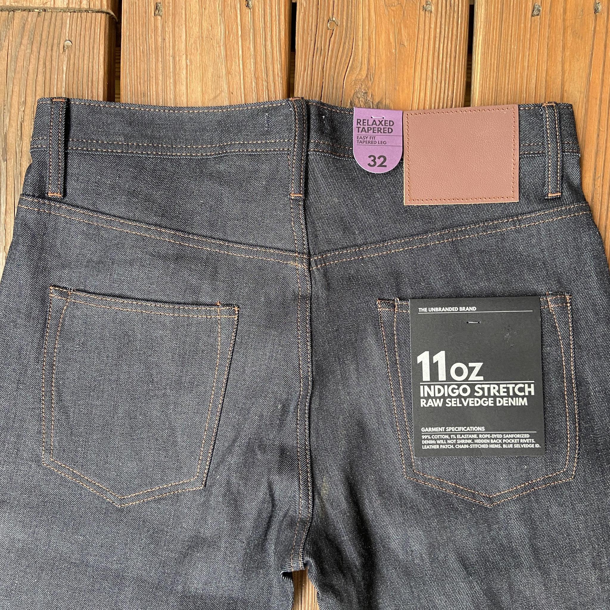 Unbranded 11oz. UB622 Relaxed Tapered Stretch Selvedge Denim