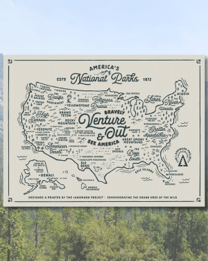 NPS Map Poster The Landmark Project