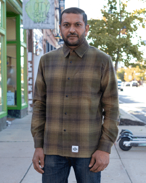 Signature Green Flannel Shirt Jacket