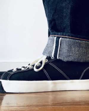 Colchester Rubber Co. National Treasure Coal Black Low Top Sneakers