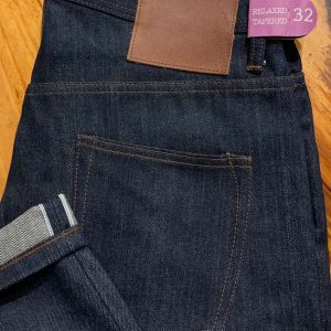 Unbranded UB601 relaxed tapered 14.5 oz. indigo selvedge jeans