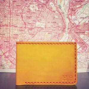 Hand Stained Bifold Wallet Assorted Colors