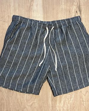 Alex Crane Bo Chalk Linen Shorts