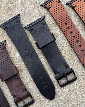 Horween Perforated Apple Watch Band Assorted