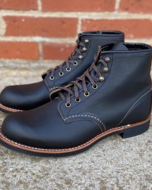 Red Wing Heritage Blacksmith 3345 Black Prairie Leather Lace Up Boots