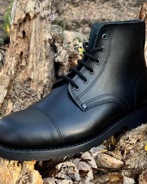 By The Mountain Estrela Cap-toe Leather Boots