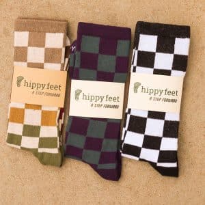 Hippy Feet Checkered Crew Socks Assorted