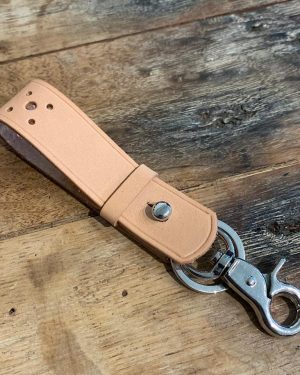 Natural Leather Key Fob