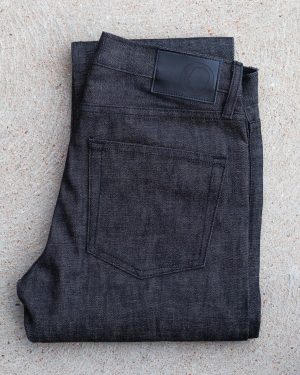 Rustic Dime Slim Straight Black Selvedge Jeans 14 oz.