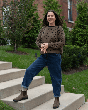 Capitán Denim Domino Slouchy High-Rise Mid-Blue