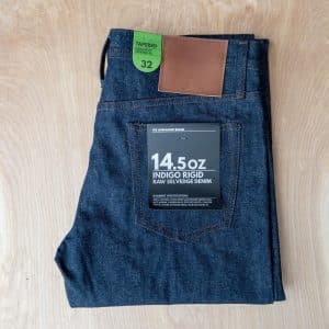 Unbranded UB201 tapered fit 14.5 oz. indigo selvedge jeans