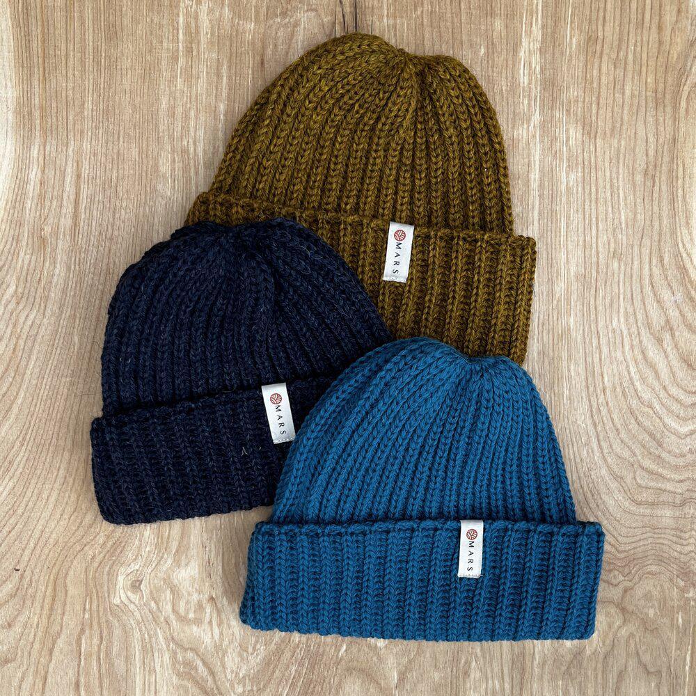 Original British Wool Beanie Mars Knitwear Crimson Serpents Outpost