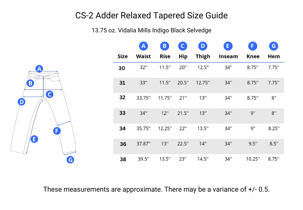Adder Indigo Black Selvedge