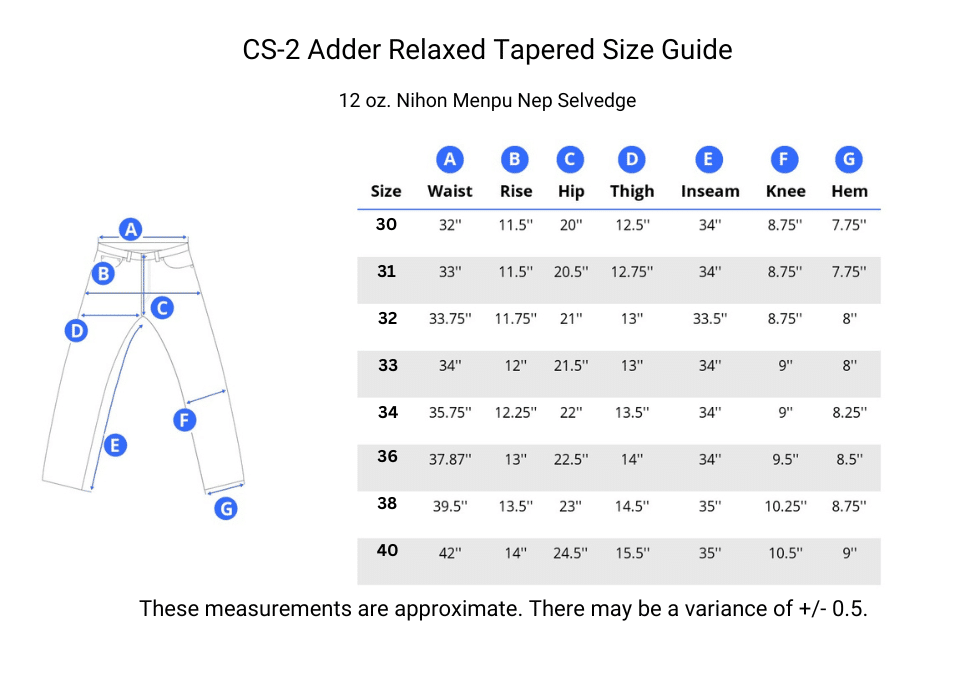 Adder Nep Selvedge Relaxed Tapered