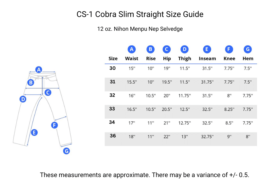 Cobra Nep Selvedge Slim Straight
