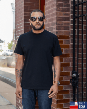 Black Heavyweight Crew Tee