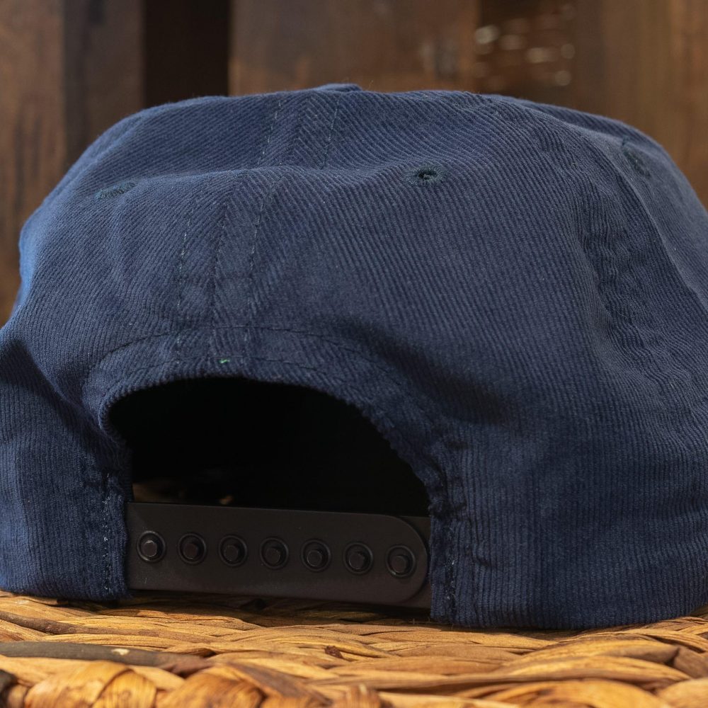 Tiger III Snapback Hat. Navy snapback view.