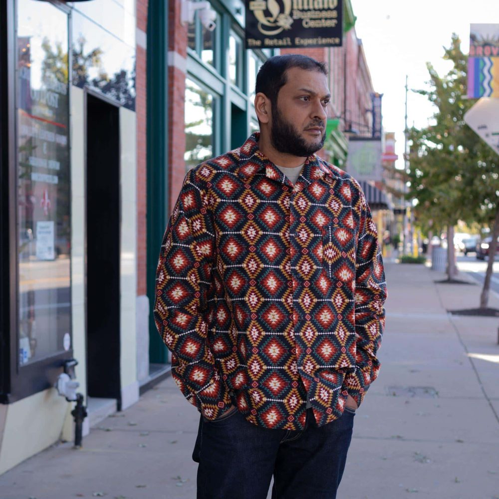 Southwest Flannel Shirt by Upstate Stock. Worn view #3.