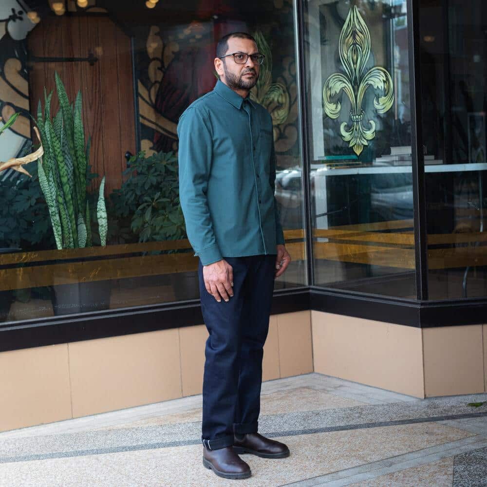 Adder Indigo Black Selvedge by Crimson Serpents Denim Goods.