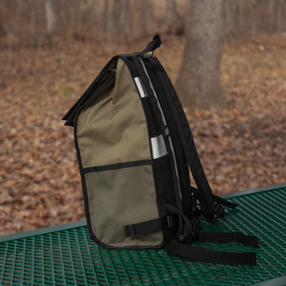 Joyride 24L Backpack by Green Guru. Left-side view.