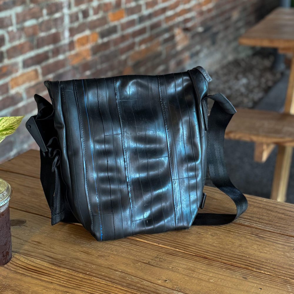 Haversack Satchel by Alchemy Goods. Back view.