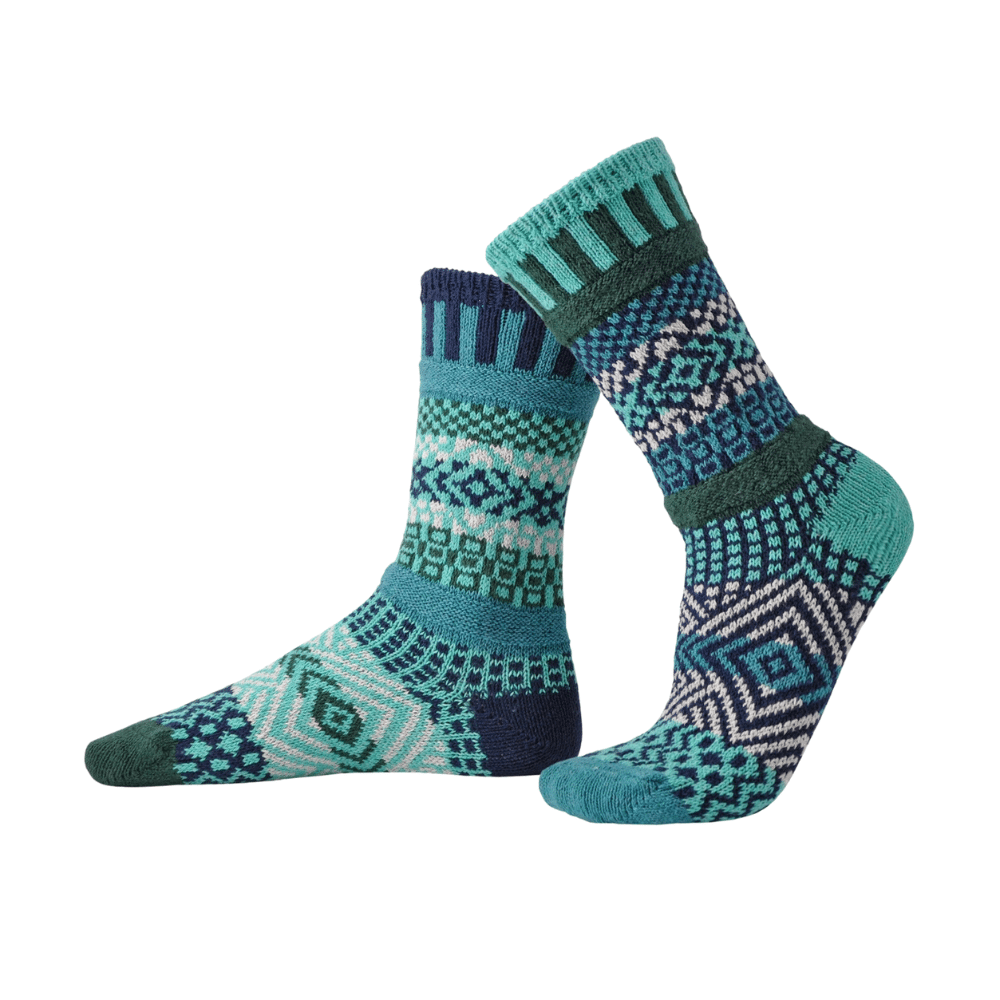 Evergreen Crew Socks by Solmate Socks.