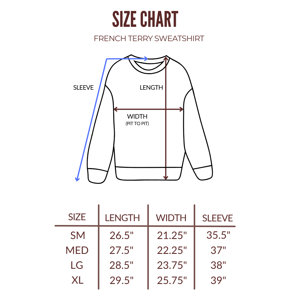 Black Mineral Wash Sweatshirt by US Blanks. Size guide.