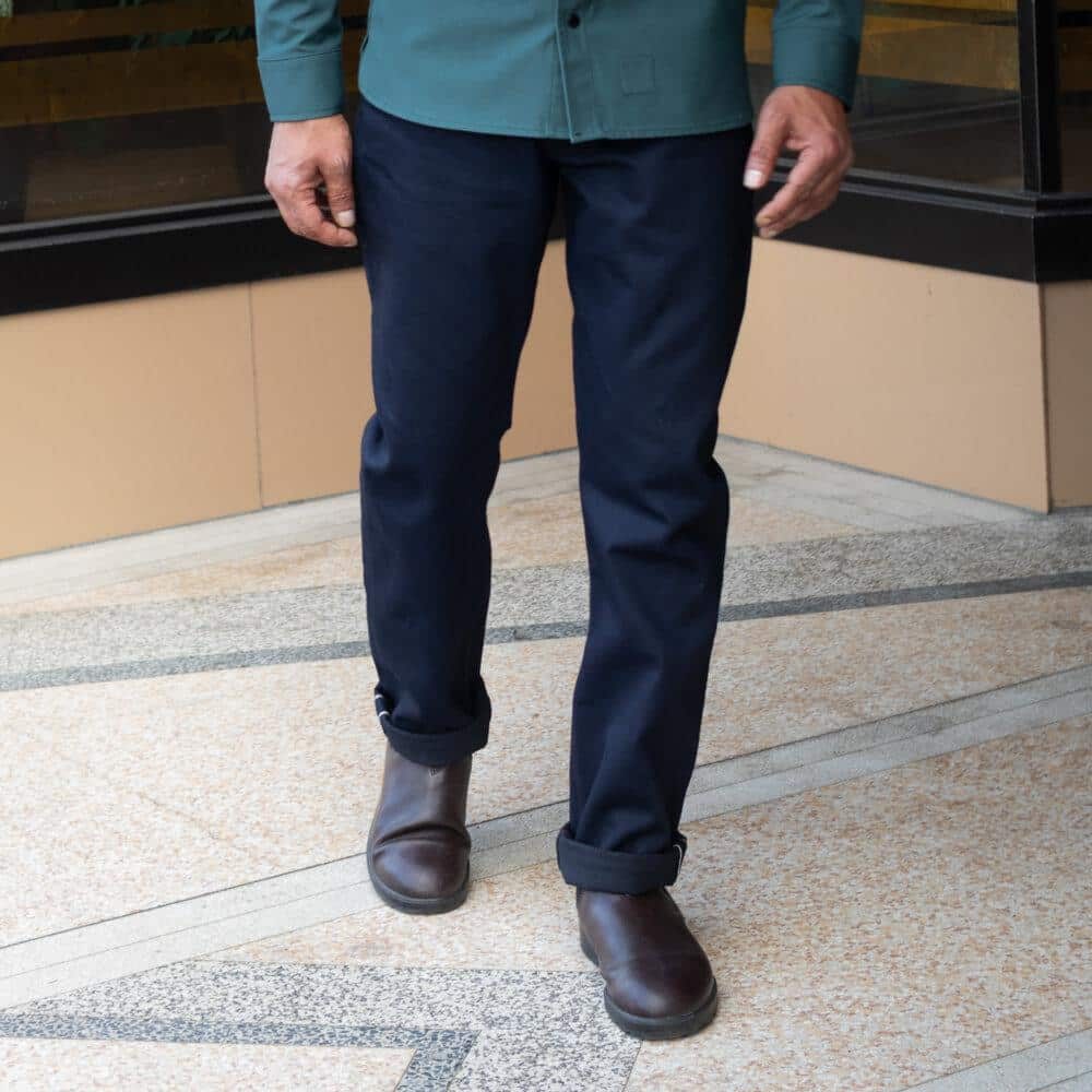 Adder Indigo Black Selvedge by Crimson Serpents Denim Goods.