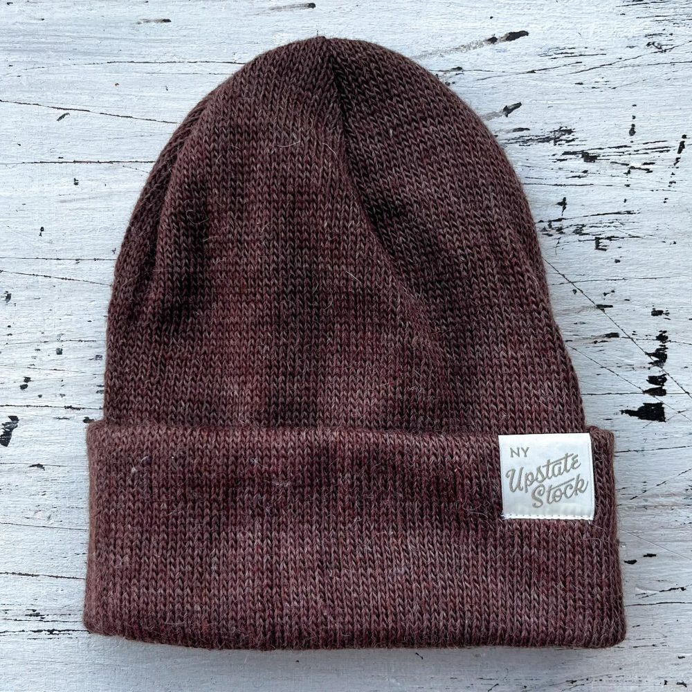 Upstate Stock American Mohair Beanie in Bear.