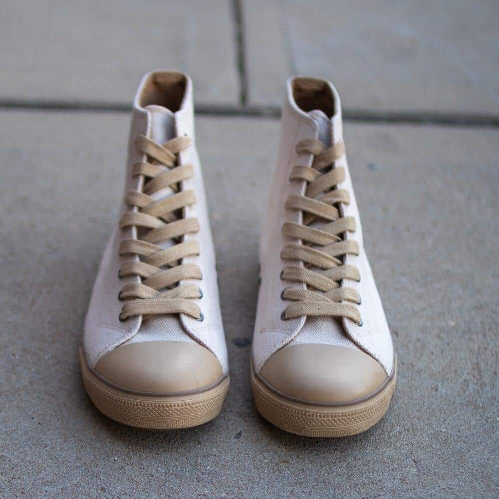 Billy Off-White High Top by Greenergrass. Front View.